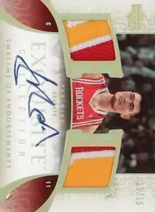 2005-06 Upper Deck Exquisite Collection - Emblems of Endorsements #EM-YM - Yao Ming - Houston Rockets