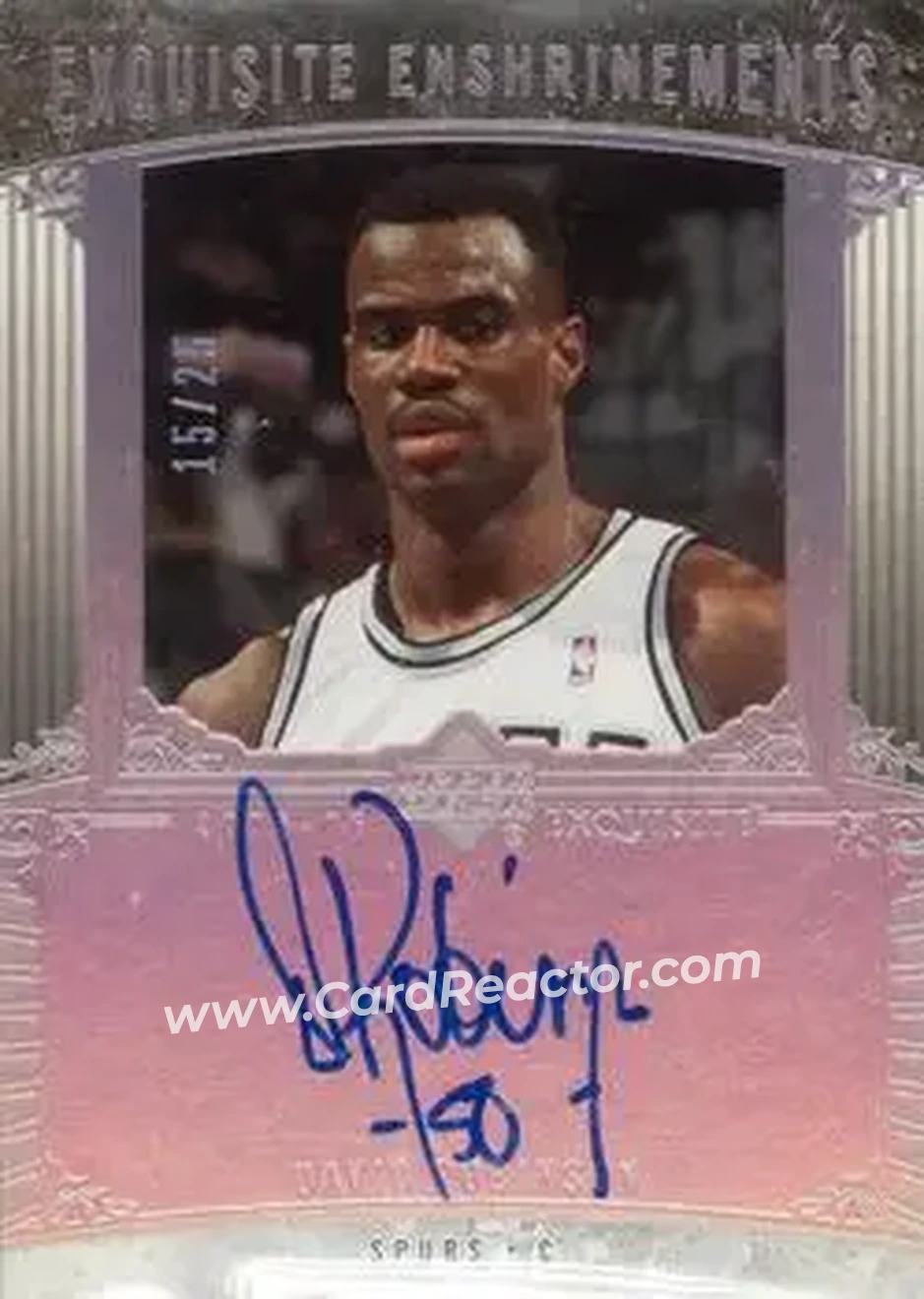 2005-06 Upper Deck Exquisite Collection - Enshrinements #EE-DR - David Robinson - San Antonio Spurs - Front