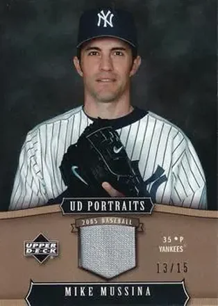 2005 Upper Deck Portraits - Jersey Gold #68 - Mike Mussina - New York Yankees