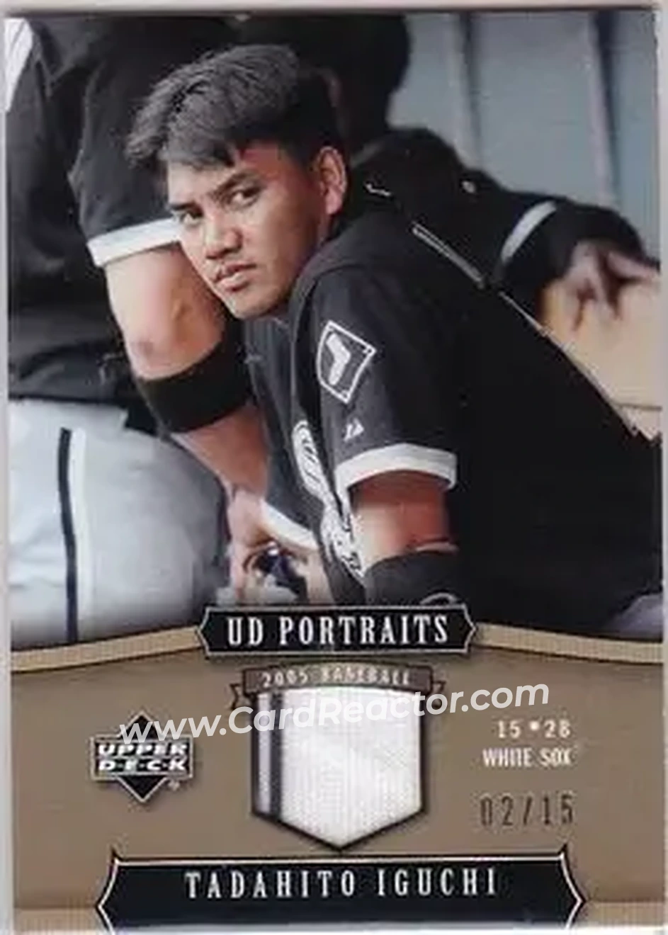 2005 Upper Deck Portraits - Jersey Gold #92 - Tadahito Iguchi - Chicago White Sox - Front