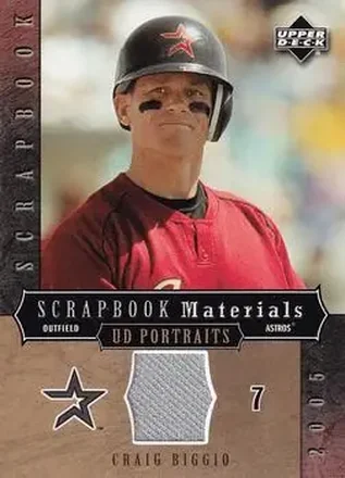 2005 Upper Deck Portraits - Scrapbook Materials #SM-BI - Craig Biggio - Houston Astros