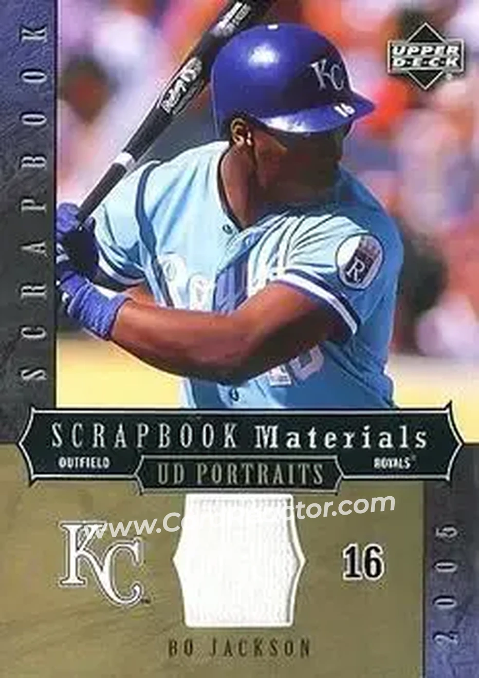 2005 Upper Deck Portraits - Scrapbook Materials #SM-BJ - Bo Jackson - Kansas City Royals - Front