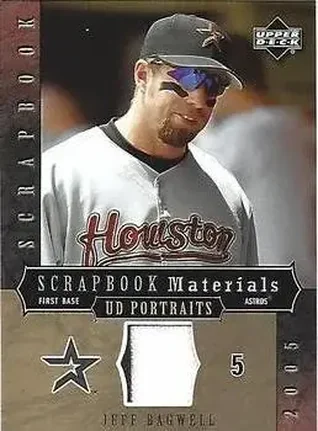 2005 Upper Deck Portraits - Scrapbook Materials #SM-JB - Jeff Bagwell - Houston Astros