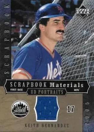 2005 Upper Deck Portraits - Scrapbook Materials #SM-KH - Keith Hernandez - New York Mets