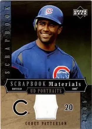 2005 Upper Deck Portraits - Scrapbook Materials #SM-PA - Corey Patterson - Chicago Cubs