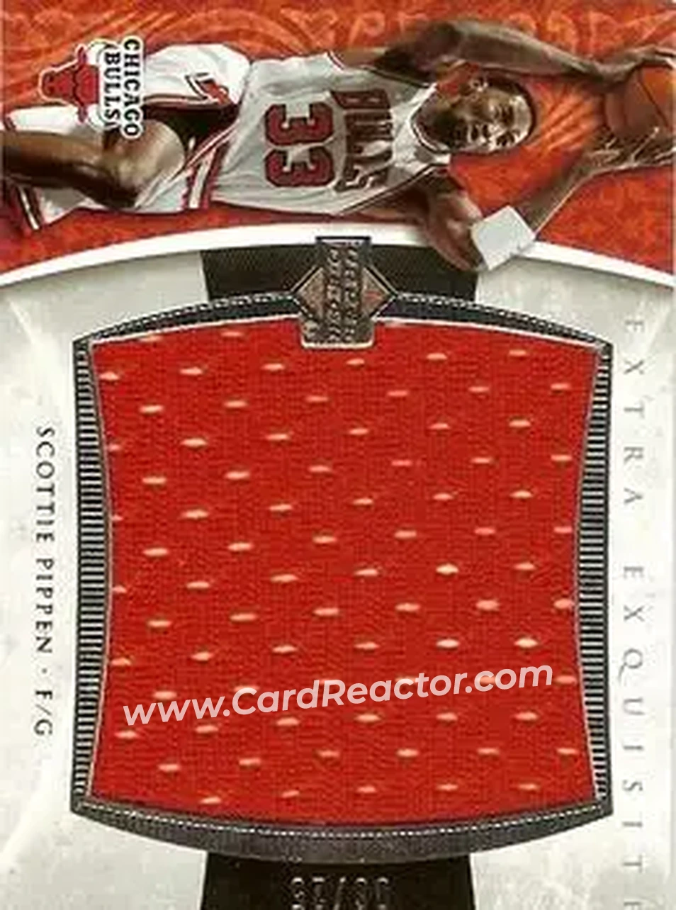 2005-06 Upper Deck Exquisite Collection - Extra Exquisite #EX-SP - Scottie Pippen - Chicago Bulls - Front
