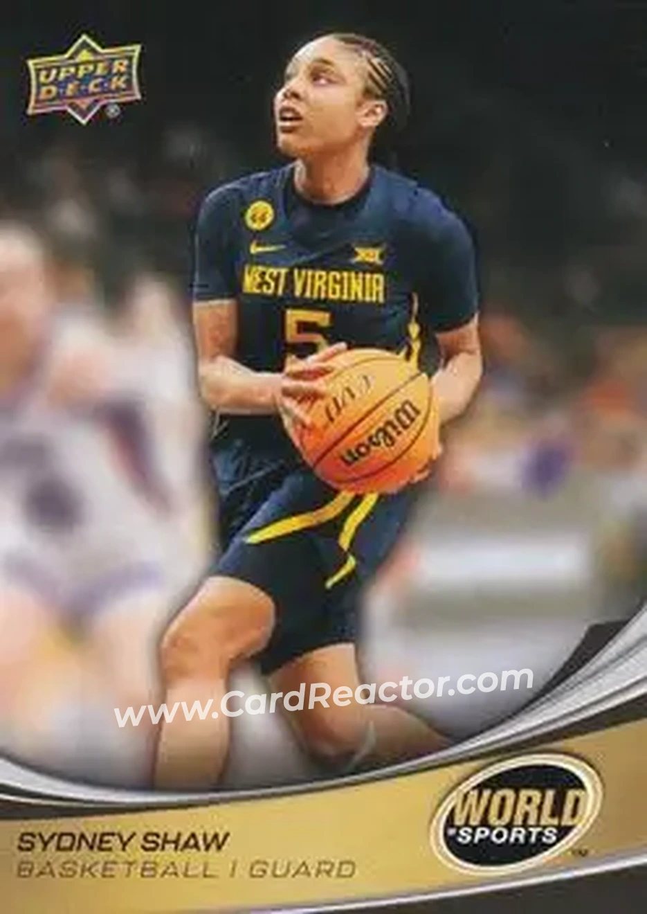 2026 Upper Deck World of Sports Volume II #219 - Sydney Shaw - West Virginia Mountaineers - Front
