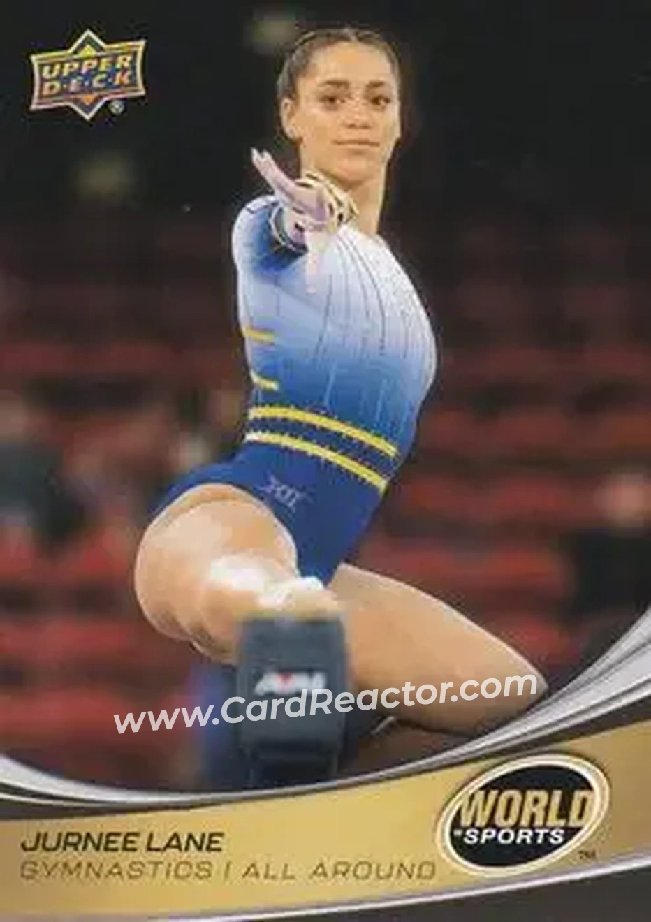 2026 Upper Deck World of Sports Volume II #221 - Jurnee Lane - West Virginia Mountaineers - Front