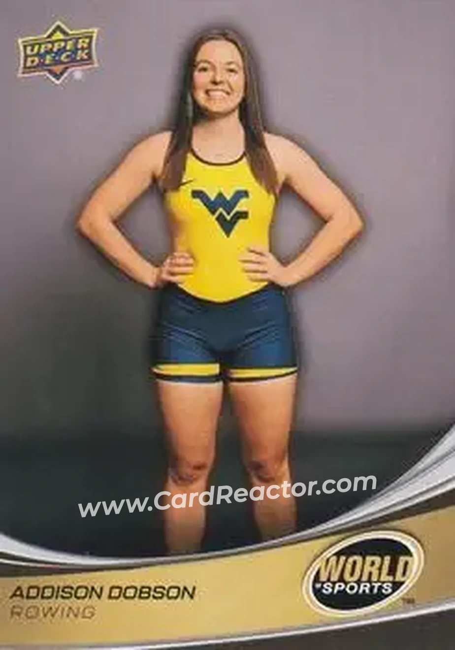 2026 Upper Deck World of Sports Volume II #238 - Addison Dobson - West Virginia Mountaineers - Front
