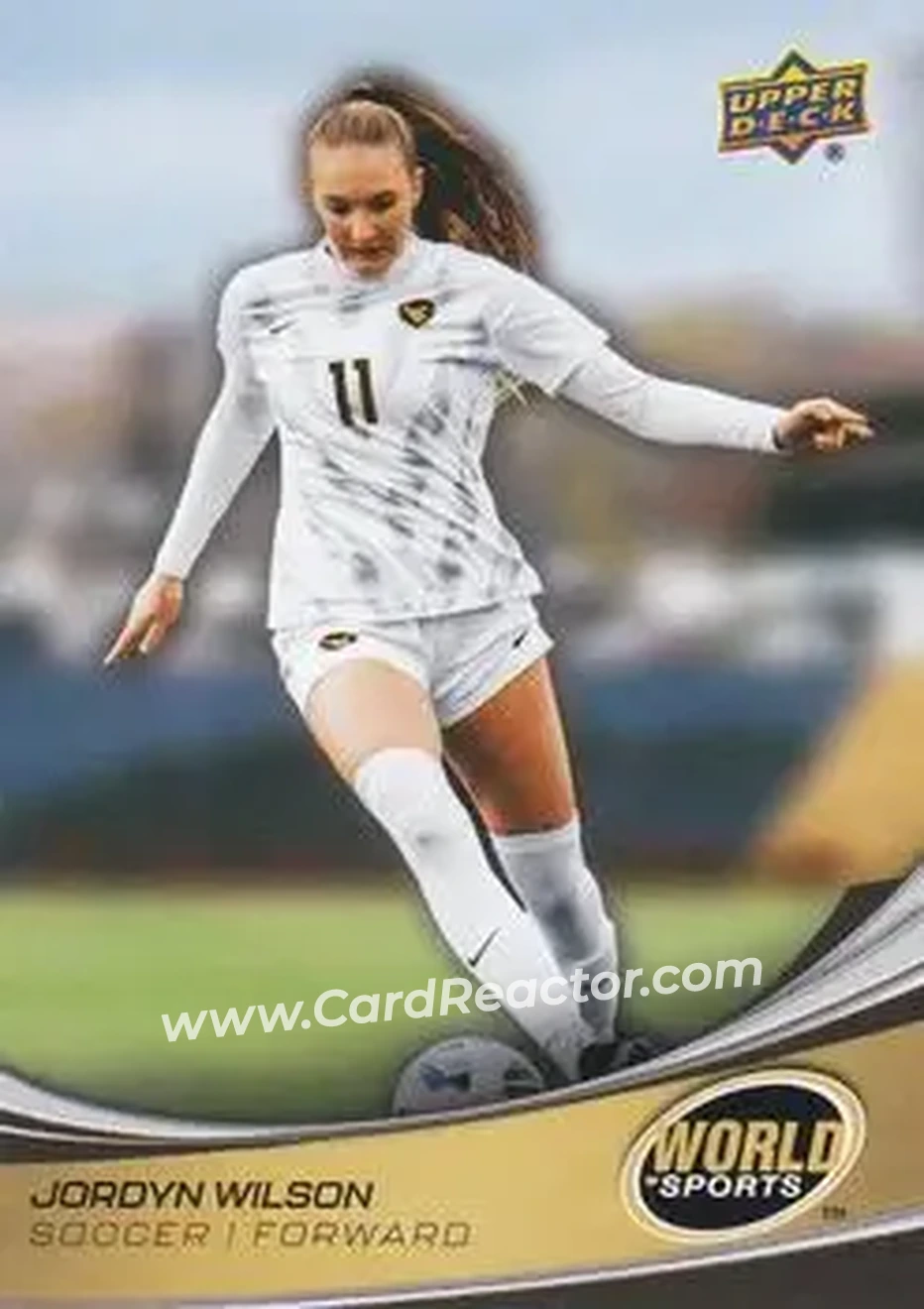 2026 Upper Deck World of Sports Volume II #250 - Jordyn Wilson - West Virginia Mountaineers - Front