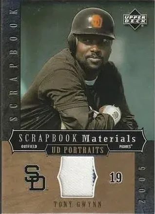 2005 Upper Deck Portraits - Scrapbook Materials #SM-TG - Tony Gwynn - San Diego Padres