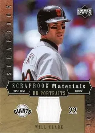 2005 Upper Deck Portraits - Scrapbook Materials #SM-WC - Will Clark - San Francisco Giants