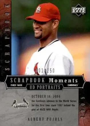 2005 Upper Deck Portraits - Scrapbook Moments #SM-AP - Albert Pujols - St. Louis Cardinals
