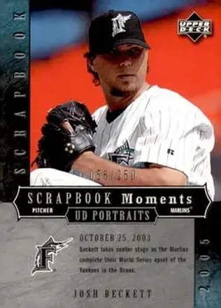 2005 Upper Deck Portraits - Scrapbook Moments #SM-BE - Josh Beckett - Florida Marlins