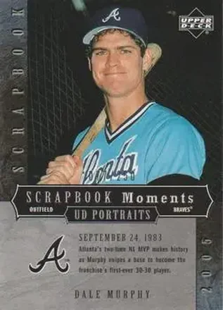 2005 Upper Deck Portraits - Scrapbook Moments #SM-DM - Dale Murphy - Atlanta Braves