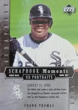 2005 Upper Deck Portraits - Scrapbook Moments #SM-FT - Frank Thomas - Chicago White Sox