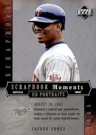 2005 Upper Deck Portraits - Scrapbook Moments #SM-JJ - Jacque Jones - Minnesota Twins