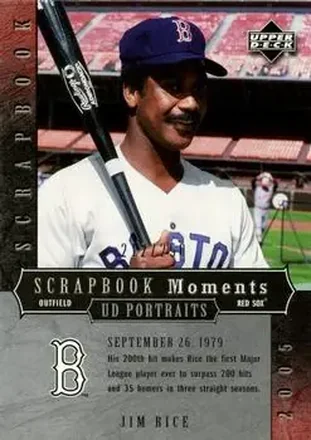 2005 Upper Deck Portraits - Scrapbook Moments #SM-JR - Jim Rice - Boston Red Sox