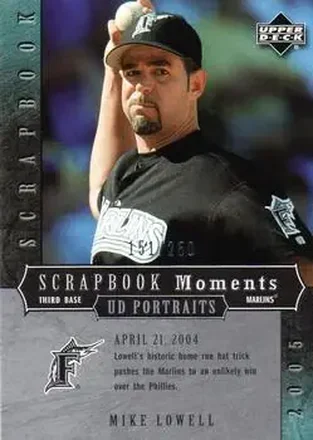 2005 Upper Deck Portraits - Scrapbook Moments #SM-ML - Mike Lowell - Florida Marlins