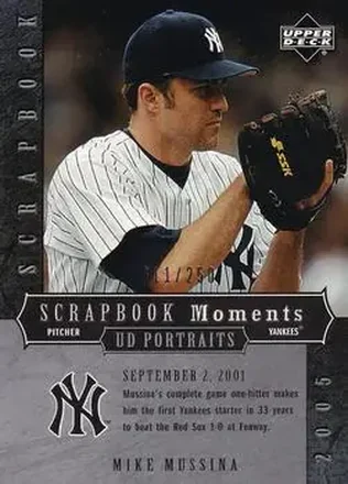 2005 Upper Deck Portraits - Scrapbook Moments #SM-MM - Mike Mussina - New York Yankees