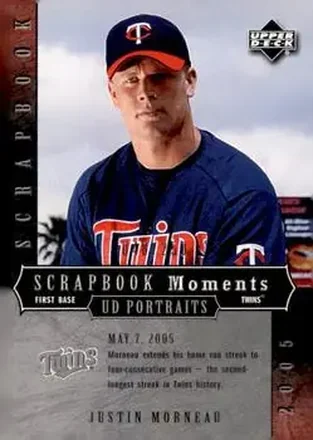 2005 Upper Deck Portraits - Scrapbook Moments #SM-MO - Justin Morneau - Minnesota Twins