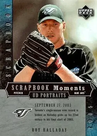 2005 Upper Deck Portraits - Scrapbook Moments #SM-RH - Roy Halladay - Toronto Blue Jays