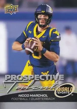2026 Upper Deck World of Sports Volume II #385 - Nicco Marchiol - West Virginia Mountaineers