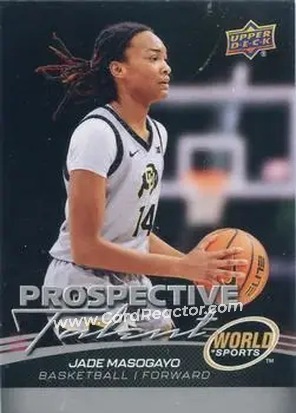 2026 Upper Deck World of Sports Volume II #386 - Jade Masogayo - Colorado Buffaloes - Front