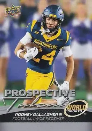 2026 Upper Deck World of Sports Volume II #398 - Rodney Gallagher III - West Virginia Mountaineers