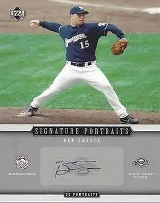2005 Upper Deck Portraits - Signature Portraits Auto 8 x 10 #SP-BS - Ben Sheets - Milwaukee Brewers