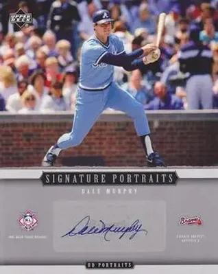 2005 Upper Deck Portraits - Signature Portraits Auto 8 x 10 #SP-DM - Dale Murphy - Atlanta Braves