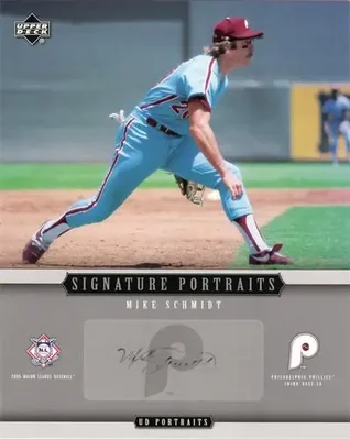 2005 Upper Deck Portraits - Signature Portraits Auto 8 x 10 #SP-MS - Mike Schmidt - Philadelphia Phillies