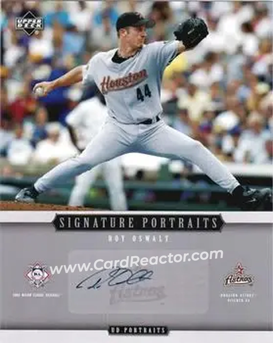 2005 Upper Deck Portraits - Signature Portraits Auto 8 x 10 #SP-RO - Roy Oswalt - Houston Astros - Front
