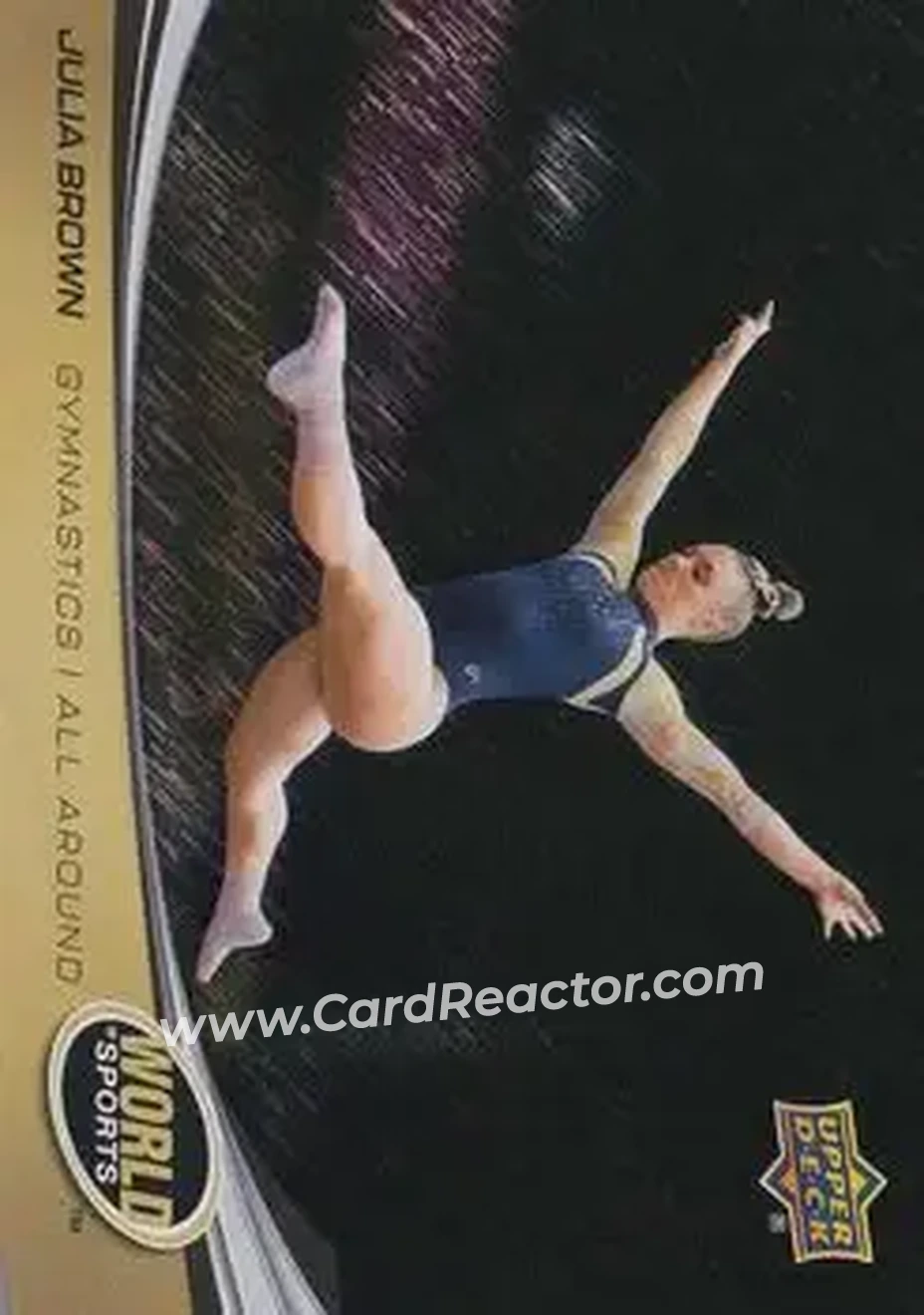 2026 Upper Deck World of Sports Volume II - Storm Zone Foilboard #99 - Julia Brown - West Virginia Mountaineers - Front
