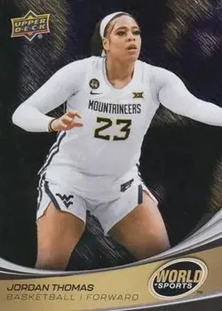2026 Upper Deck World of Sports Volume II - Storm Zone Foilboard #211 - Jordan Thomas - West Virginia Mountaineers
