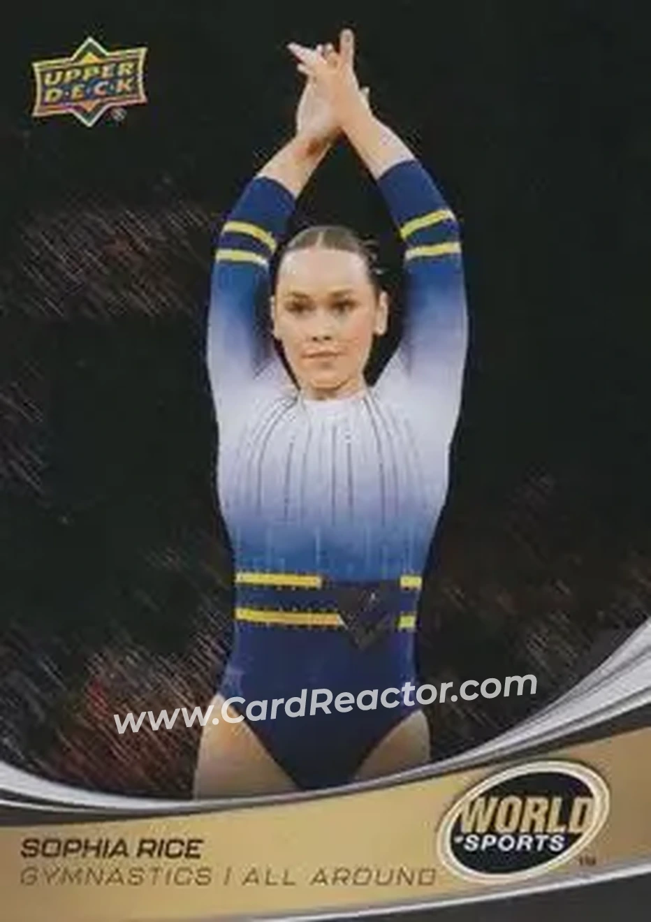 2026 Upper Deck World of Sports Volume II - Storm Zone Foilboard #232 - Sophia Rice - West Virginia Mountaineers - Front