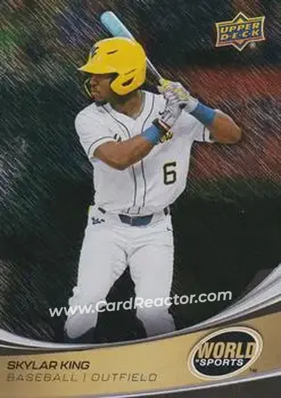 2026 Upper Deck World of Sports Volume II - Storm Zone Foilboard #240 - Skylar King - West Virginia Mountaineers - Front