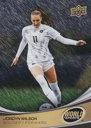 2026 Upper Deck World of Sports Volume II - Storm Zone Foilboard #250 - Jordyn Wilson - West Virginia Mountaineers