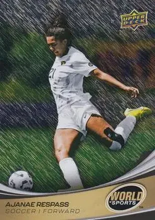 2026 Upper Deck World of Sports Volume II - Storm Zone Foilboard #252 - Ajanae Respass - West Virginia Mountaineers