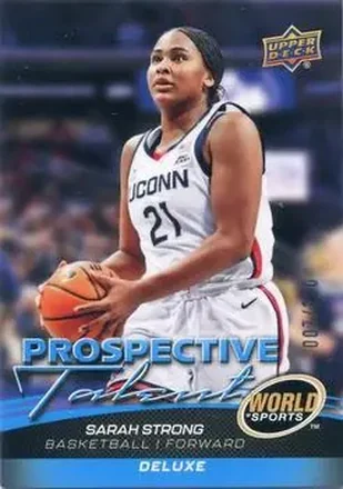2026 Upper Deck World of Sports Volume II - Prospective Talent Deluxe #319 - Sarah Strong - Connecticut Huskies