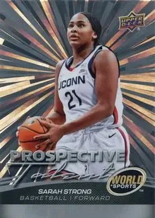 2026 Upper Deck World of Sports Volume II - Prospective Talent Outburst Foilboard #319 - Sarah Strong - Connecticut Huskies