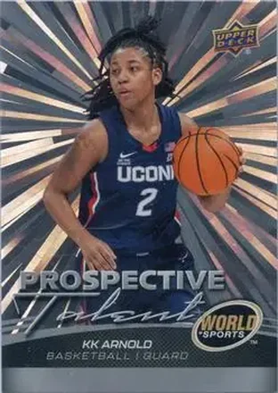 2026 Upper Deck World of Sports Volume II - Prospective Talent Outburst Foilboard #371 - KK Arnold - Connecticut Huskies