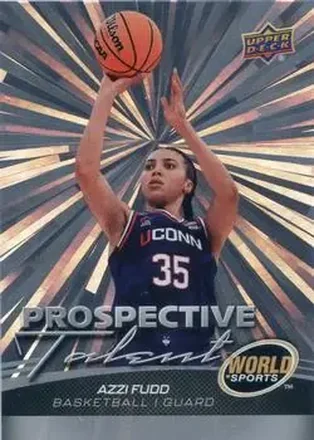2026 Upper Deck World of Sports Volume II - Prospective Talent Outburst Foilboard #396 - Azzi Fudd - Connecticut Huskies
