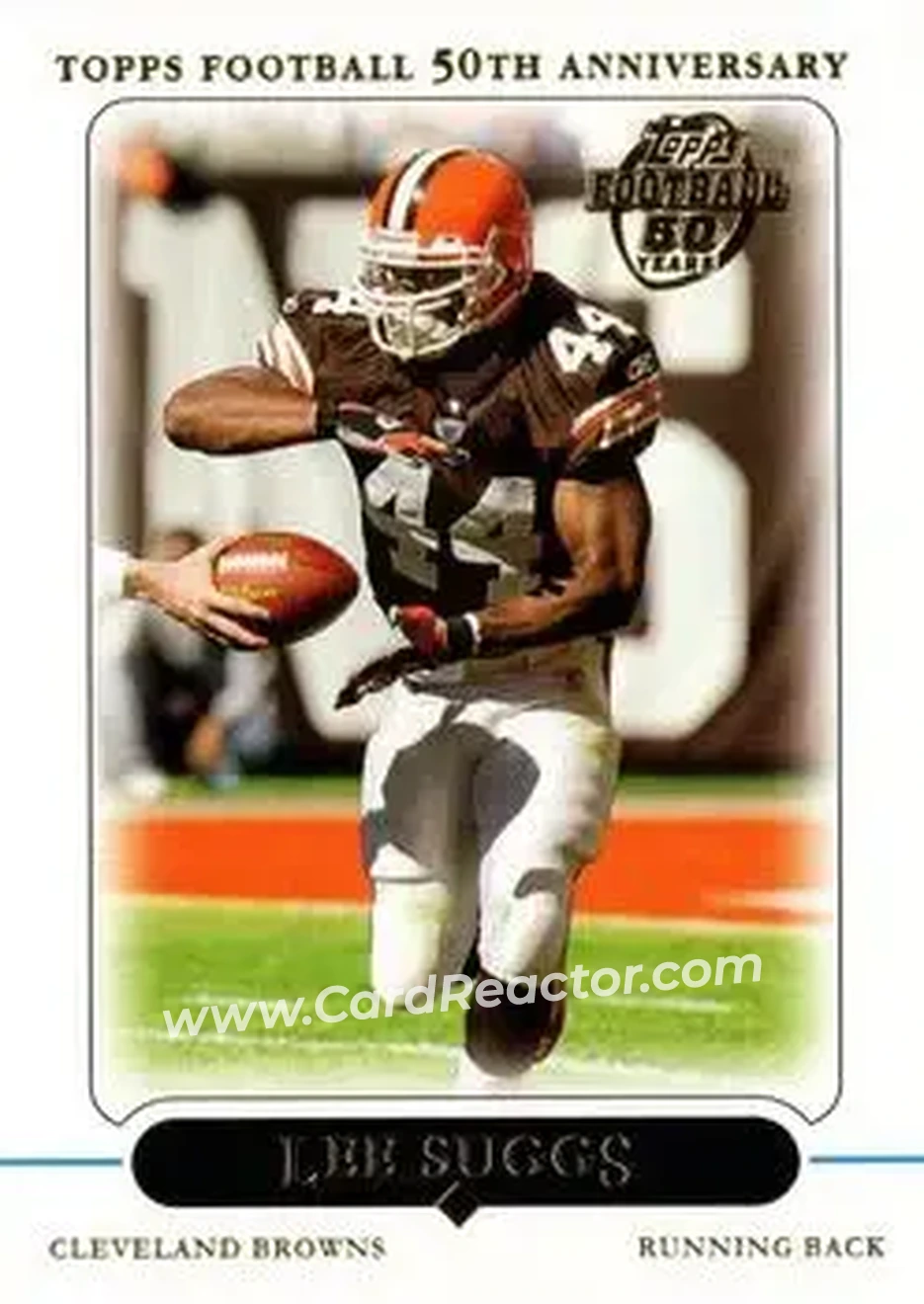 2005 Topps #4 - Lee Suggs - Cleveland Browns - Front 2005 Topps #4 - Lee Suggs - Cleveland Browns - Front