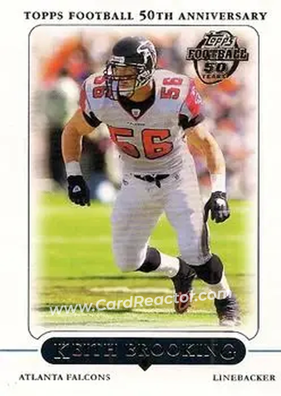 2005 Topps #5 - Keith Brooking - Atlanta Falcons - Front 2005 Topps #5 - Keith Brooking - Atlanta Falcons - Front