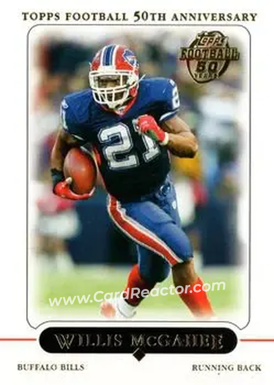 2005 Topps #8 - Willis McGahee - Buffalo Bills - Front 2005 Topps #8 - Willis McGahee - Buffalo Bills - Front