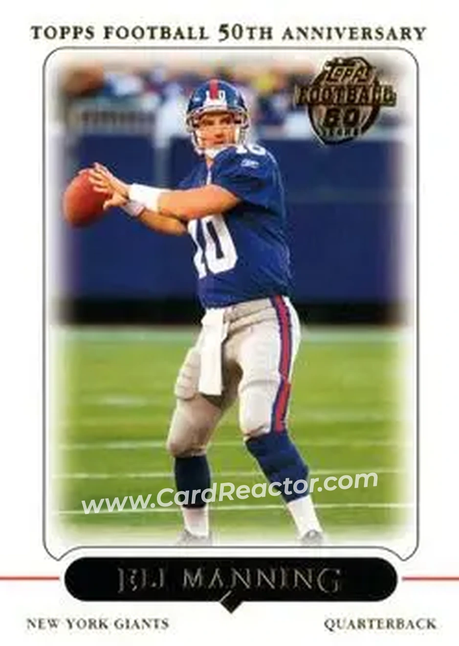 2005 Topps #9 - Eli Manning - New York Giants - Front