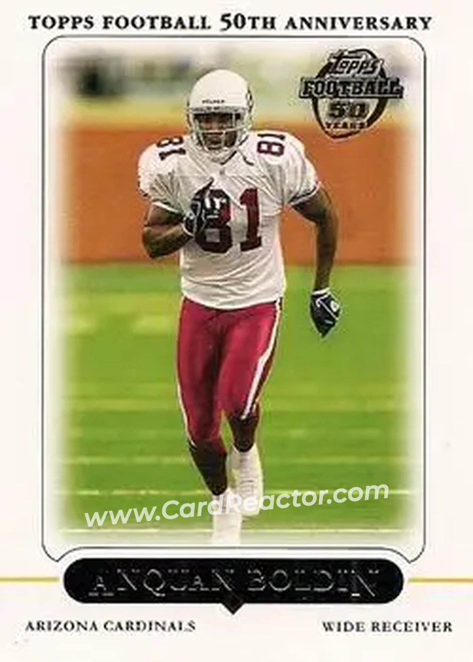 2005 Topps #16 - Anquan Boldin - Arizona Cardinals - Front