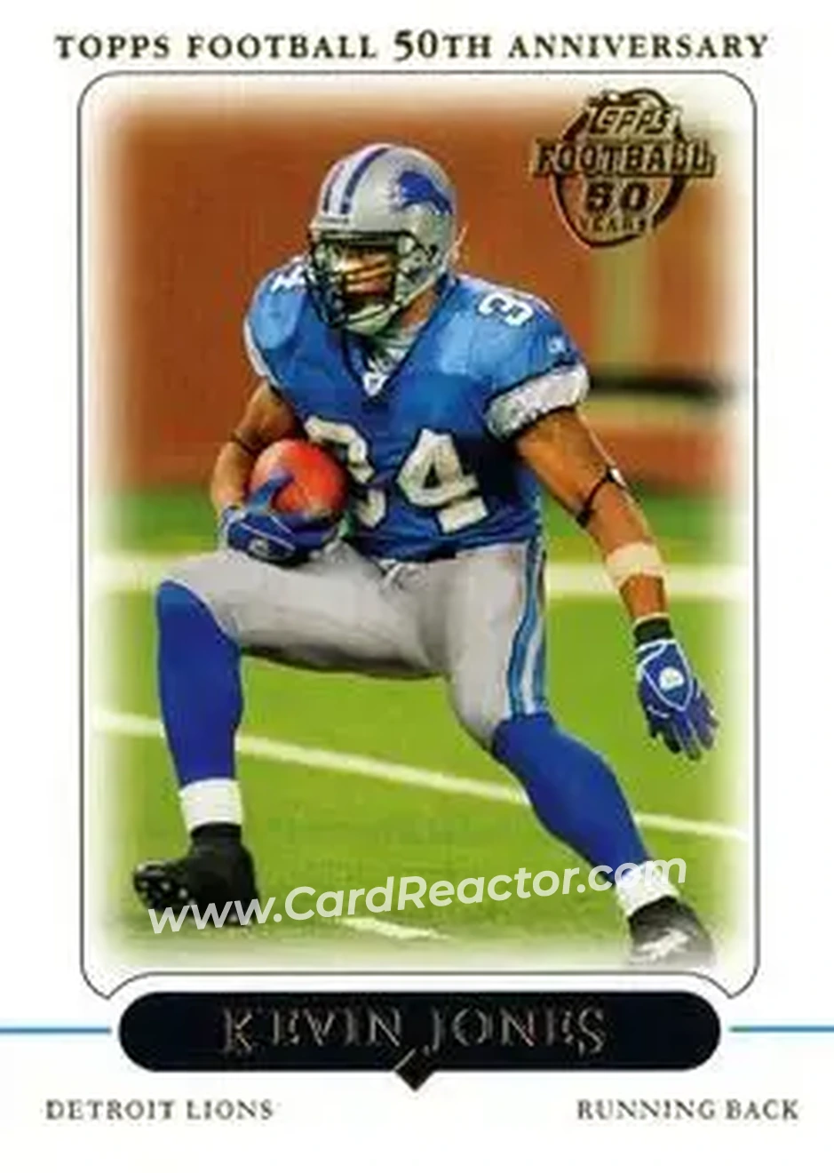 2005 Topps #18 - Kevin Jones - Detroit Lions - Front