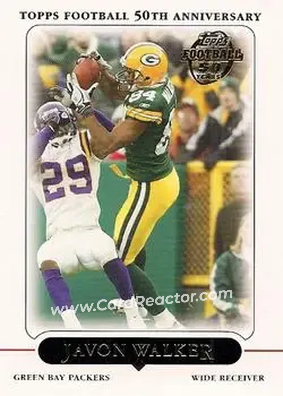 2005 Topps #19 - Javon Walker - Green Bay Packers - Front